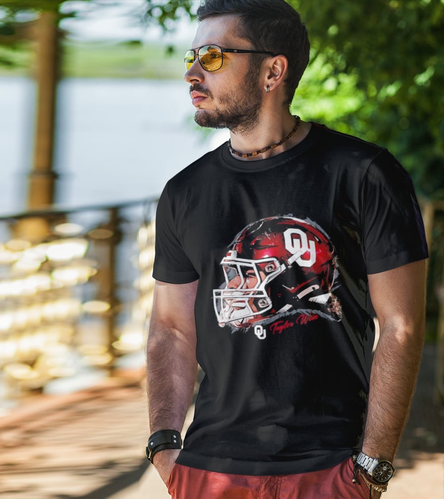 Oklahoma Sooners Football OU Helmet Taylor Wein T-Shirt