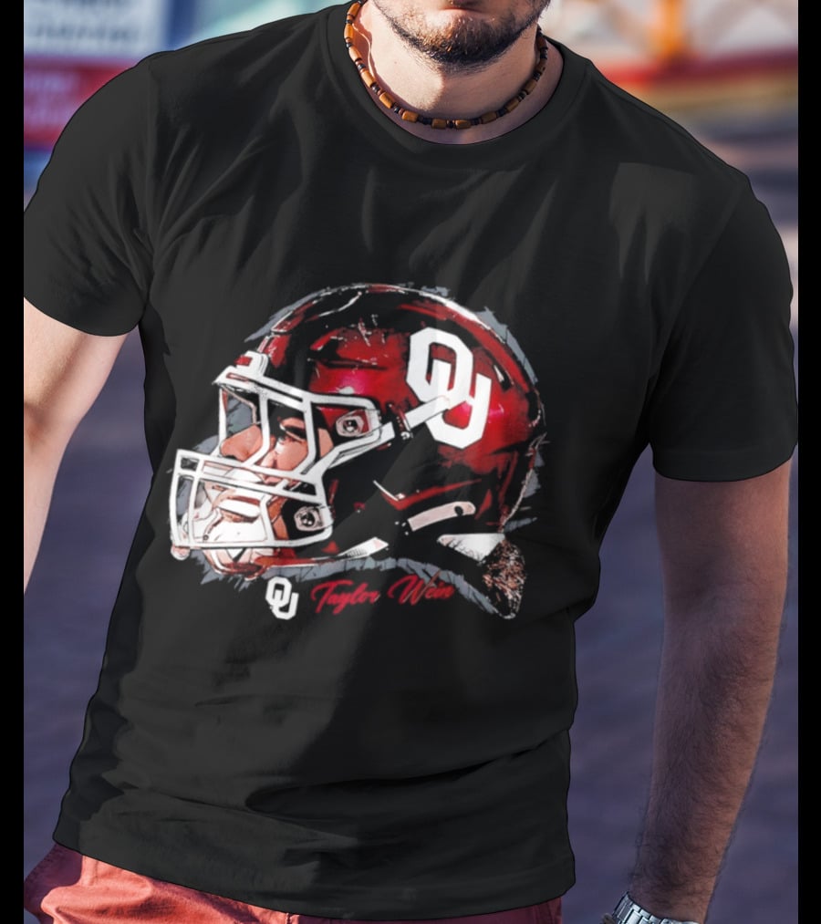 Oklahoma Sooners Football OU Helmet Taylor Wein T-Shirt