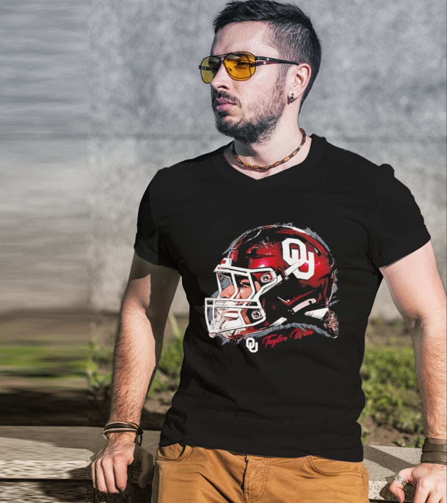 Oklahoma Sooners Football OU Helmet Taylor Wein T-Shirt