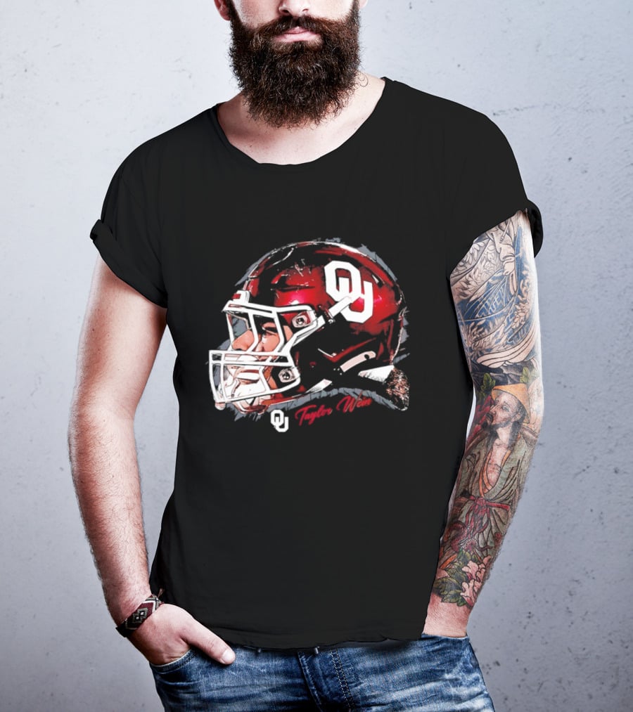 Oklahoma Sooners Football OU Helmet Taylor Wein T-Shirt