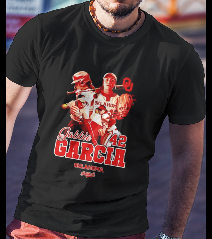Gabbie Garcia Oklahoma Sooners Softball 42 Player Collage T-Shirt