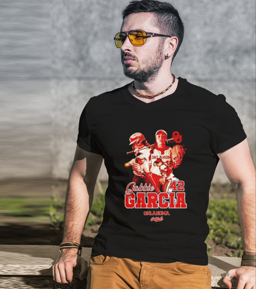 Gabbie Garcia Oklahoma Sooners Softball 42 Player Collage T-Shirt