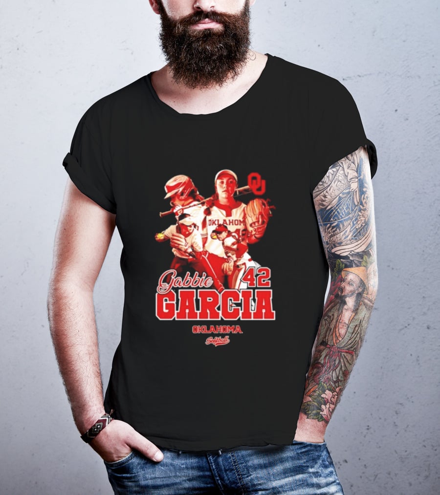 Gabbie Garcia Oklahoma Sooners Softball 42 Player Collage T-Shirt