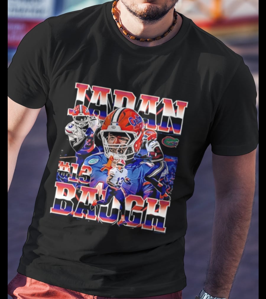 Jadan Baugh Florida Gators #13 NCAA Football Player Collage T-Shirt