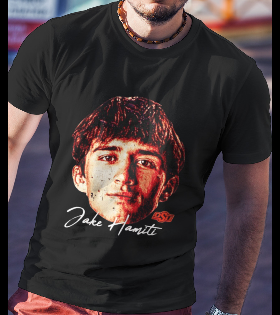 Jake Hamiti Oklahoma State Wrestling OSU Swag T-Shirt