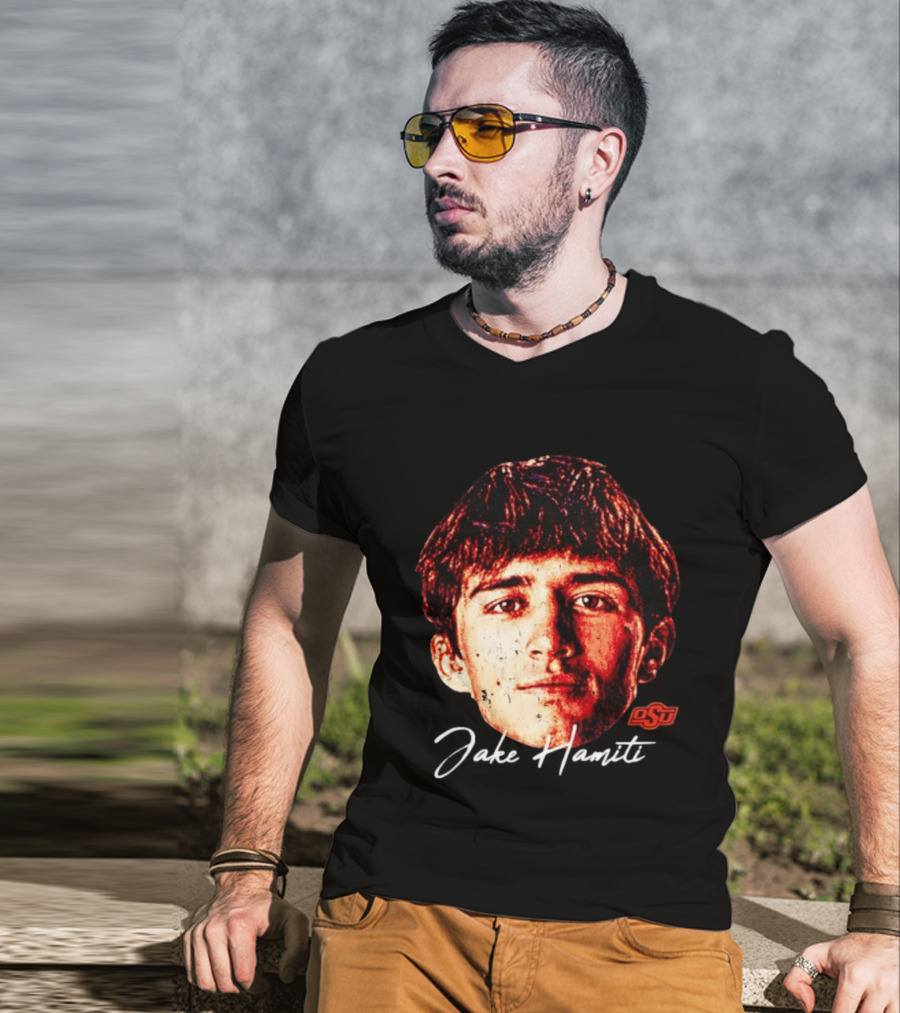 Jake Hamiti Oklahoma State Wrestling OSU Swag T-Shirt