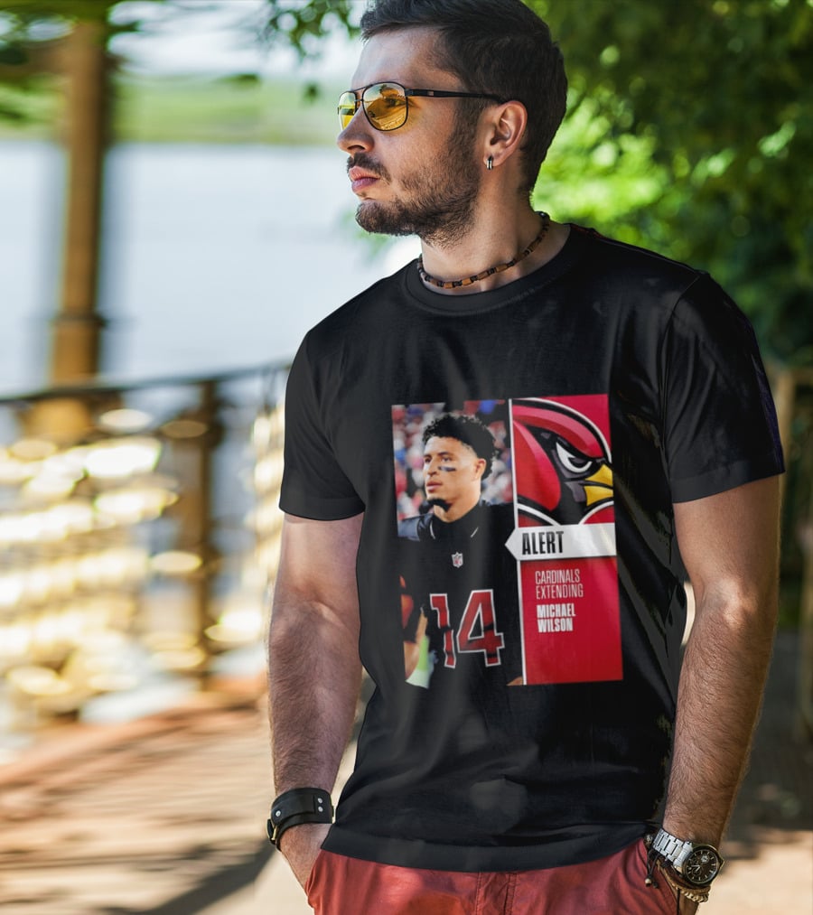 Alert Cardinals Extending Michael Wilson Arizona 14 T-Shirt