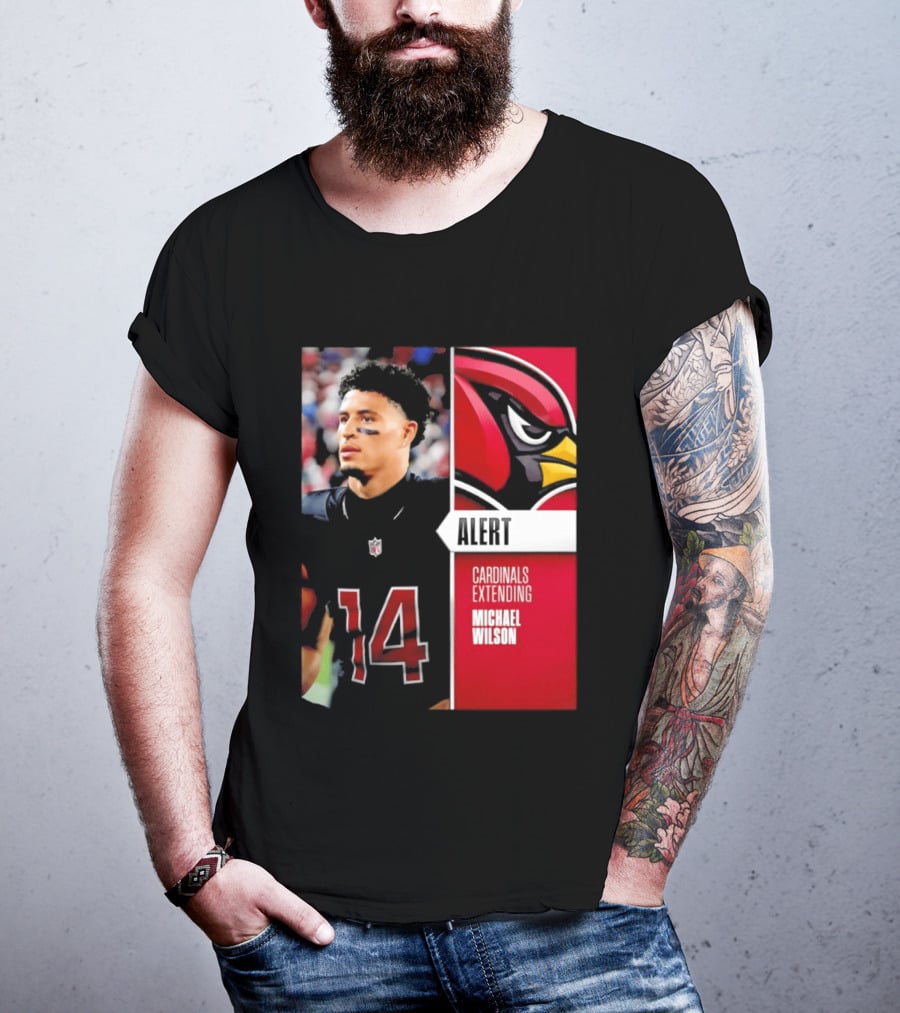 Alert Cardinals Extending Michael Wilson Arizona 14 T-Shirt