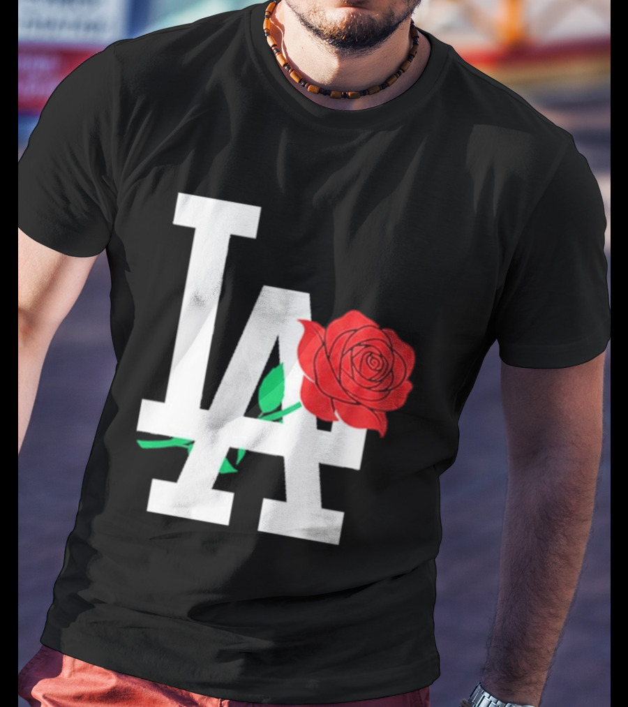 2026 Dodgers Date Night LA Rose T-Shirt