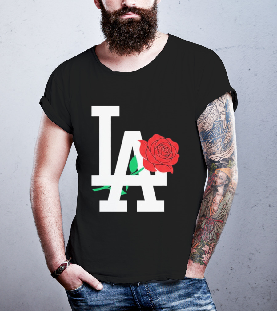 2026 Dodgers Date Night LA Rose T-Shirt