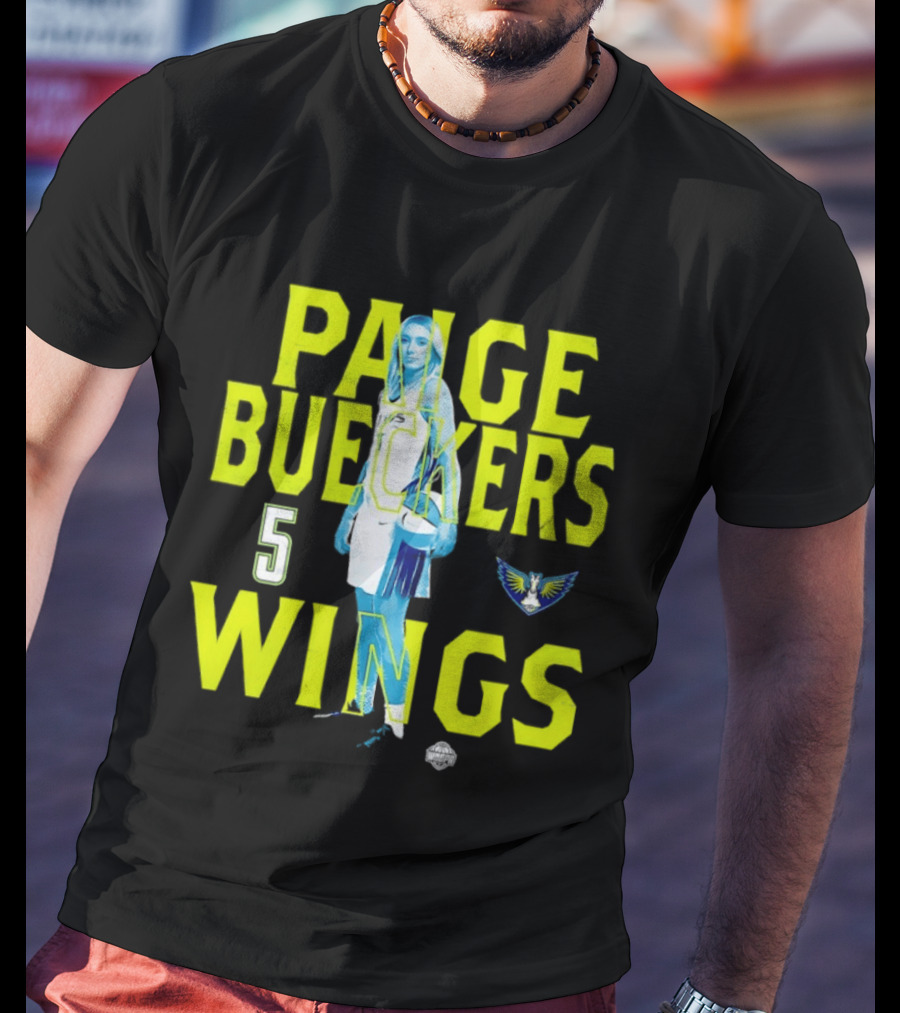Paige Bueckers 5 Wings Player Stance T-Shirt