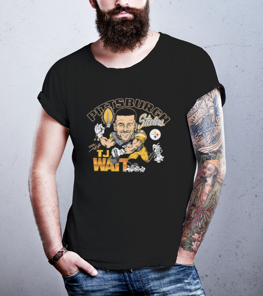 Pittsburgh Steelers T.J. Watt Caricature Player T-Shirt