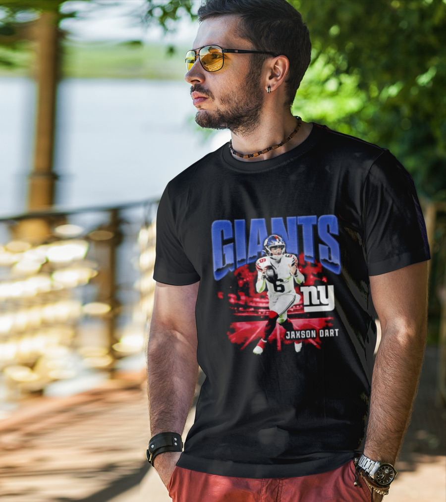 Jaxson Dart New York Giants Football Giants Ny T-Shirt