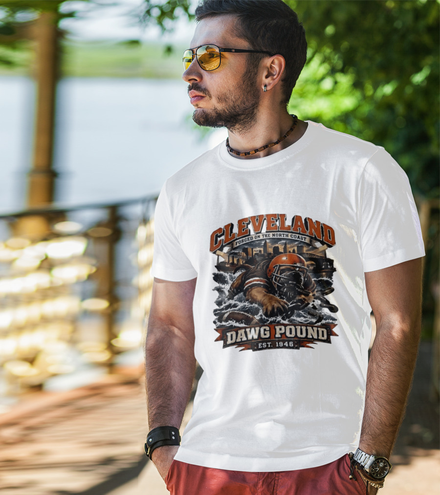 Cleveland Dawg Pound Forged On The North Coast Est 1946 T-Shirt