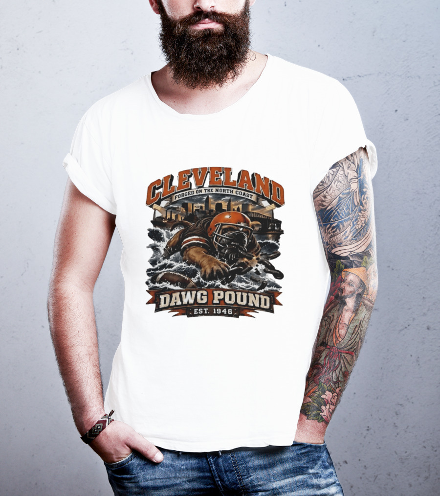 Cleveland Dawg Pound Forged On The North Coast Est 1946 T-Shirt
