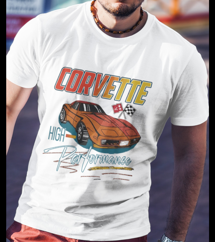 Corvette High Performance Racing Car T-Shirt