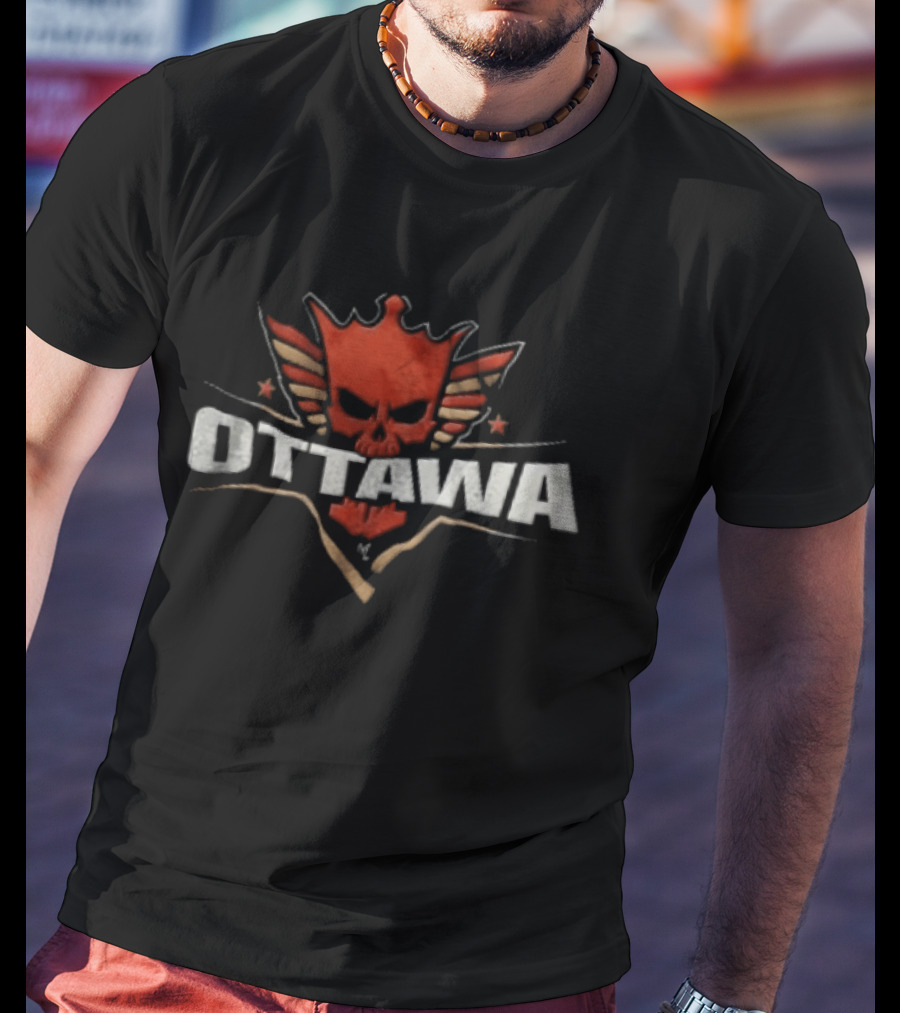 Ottawa Cody Rhodes American Nightmare Winged Crown Skull T-Shirt