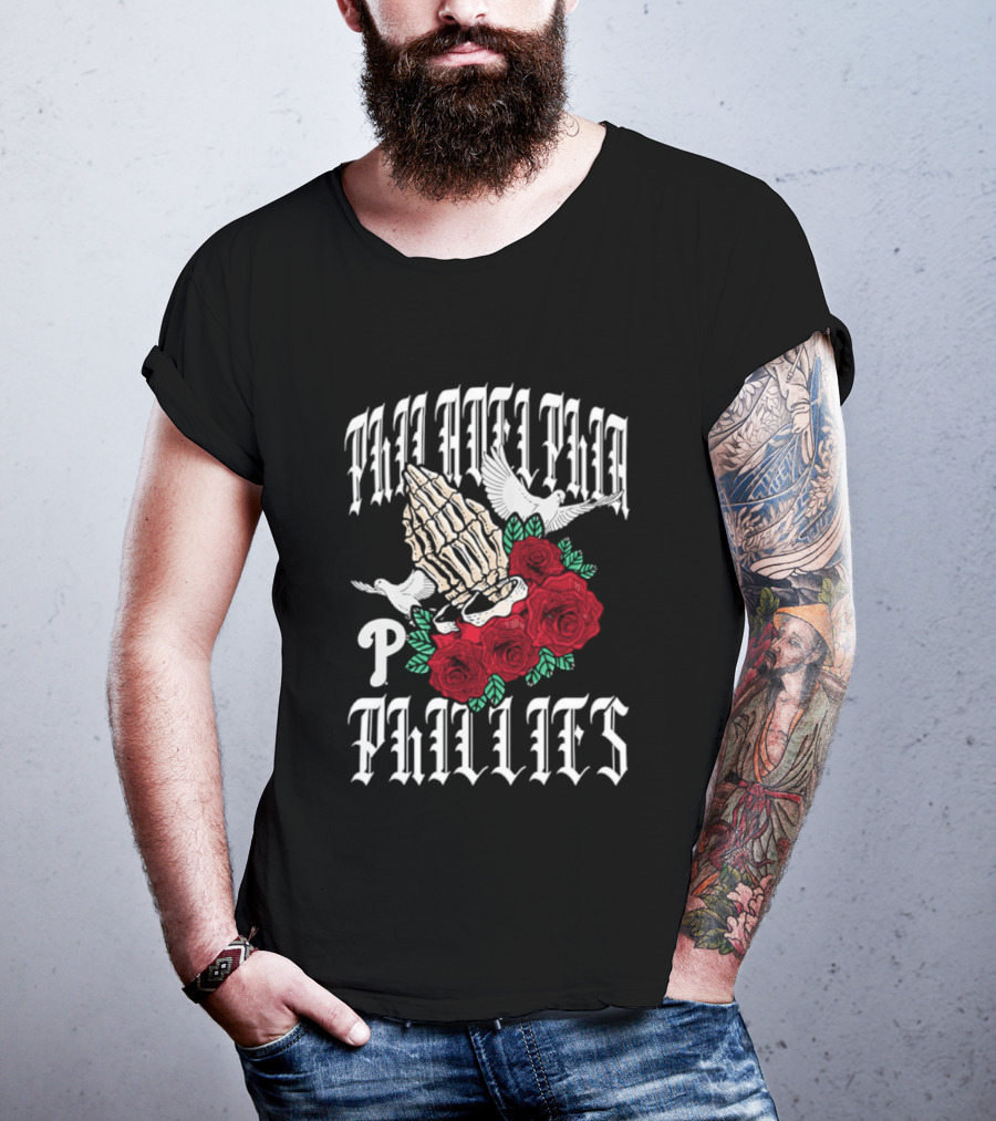 Philadelphia Phillies Gothic Bloom Halloween 2026 T-Shirt