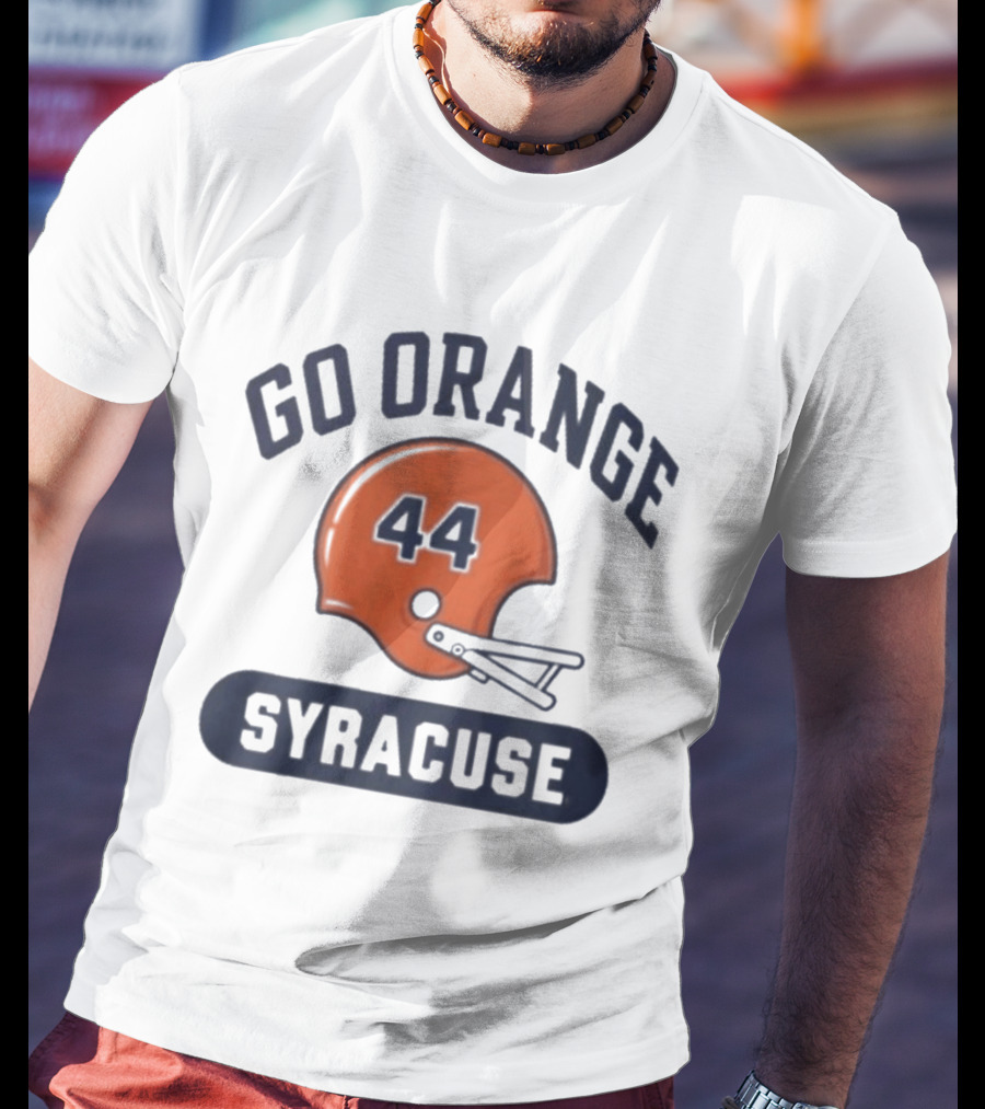 Go Orange 44 Syracuse Helmets Football T-Shirt