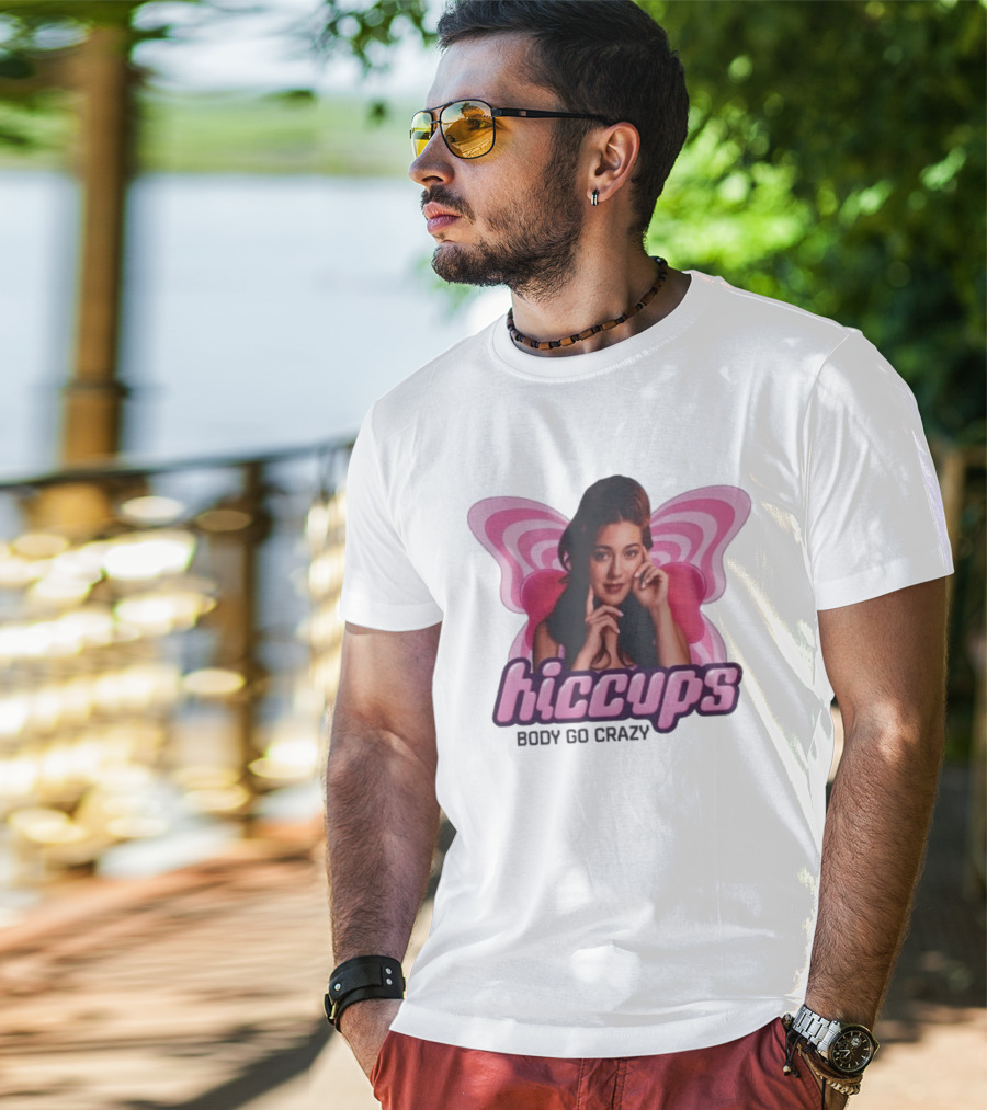 Hiccups Body Go Crazy Pink Butterfly Wings T-Shirt