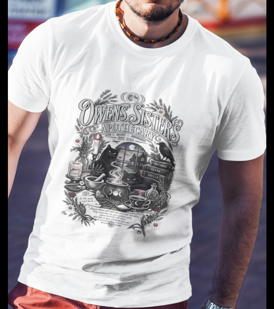 Owens Sister's Apothecary Est 1995 Candles And Herbs T-Shirt