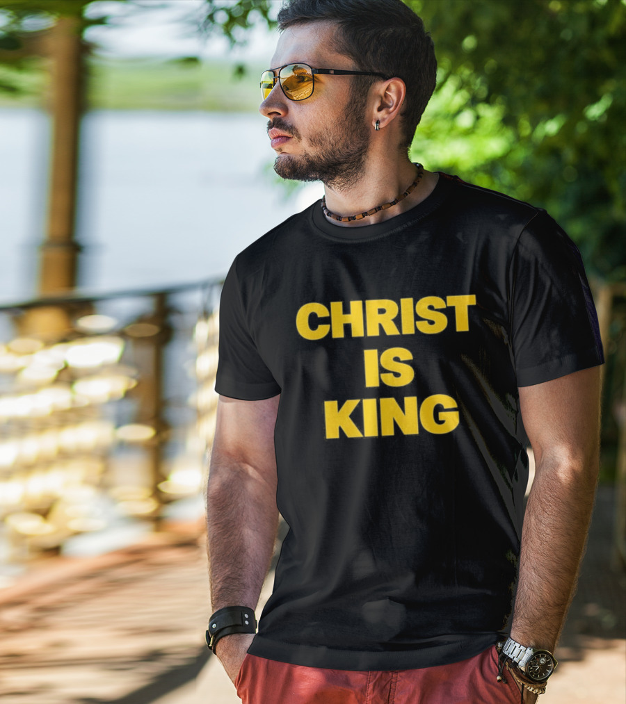 Blake Anderson Christ Is King Bold Yellow T-Shirt