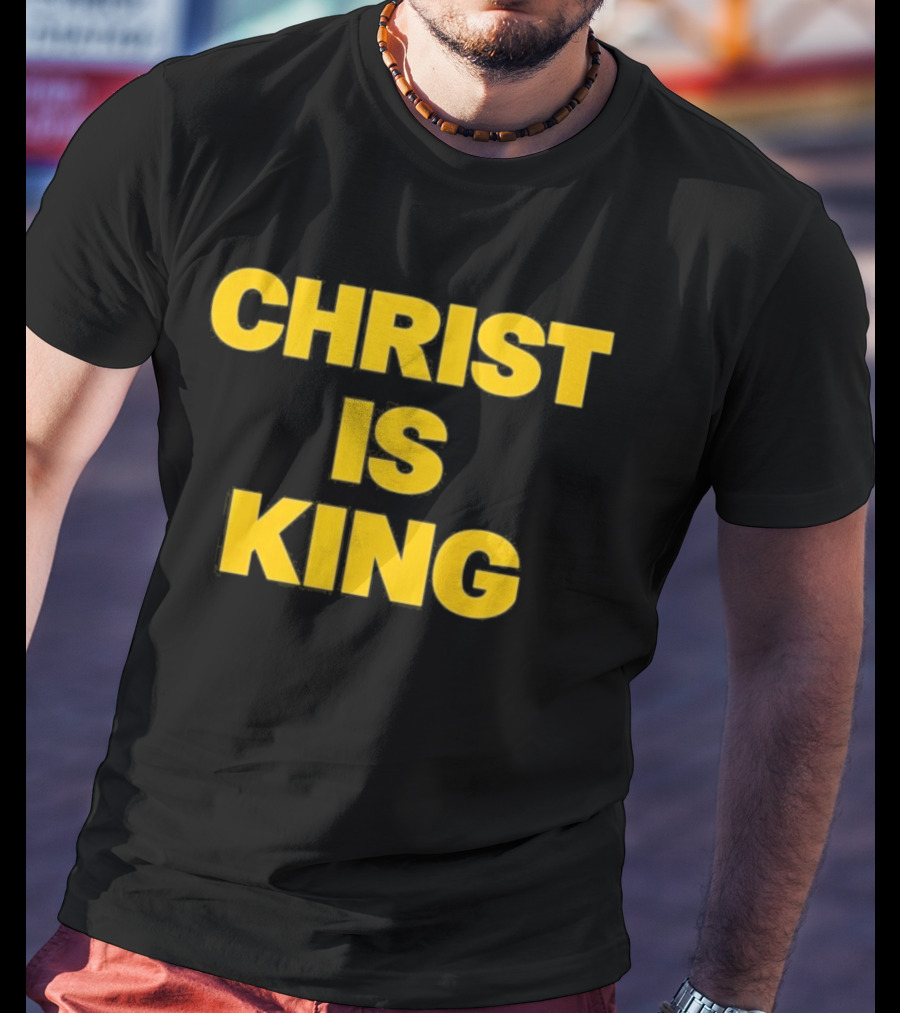 Blake Anderson Christ Is King Bold Yellow T-Shirt