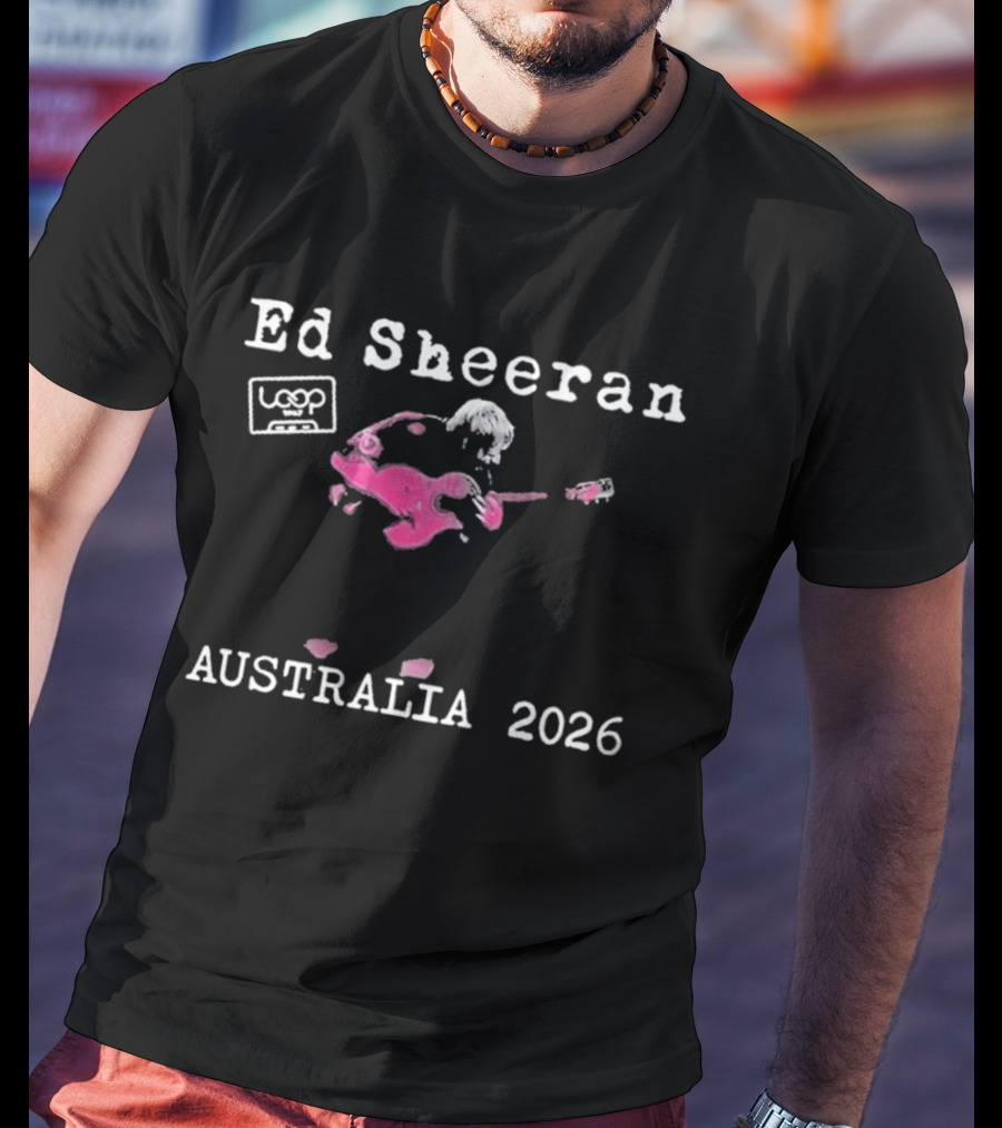 Ed Sheeran Loop Australia 2026 Tour T-Shirt