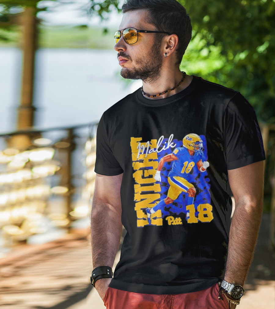 Malik Knight 18 Pitt Panthers Football Player T-Shirt