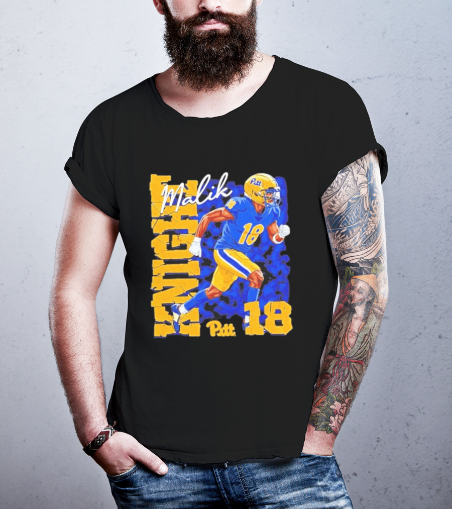 Malik Knight 18 Pitt Panthers Football Player T-Shirt
