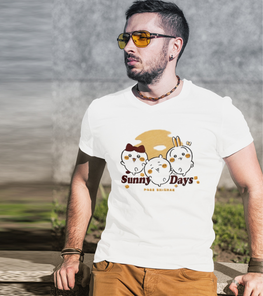 Sunny Days Pose Shichae Cartoon Characters Trio T-Shirt