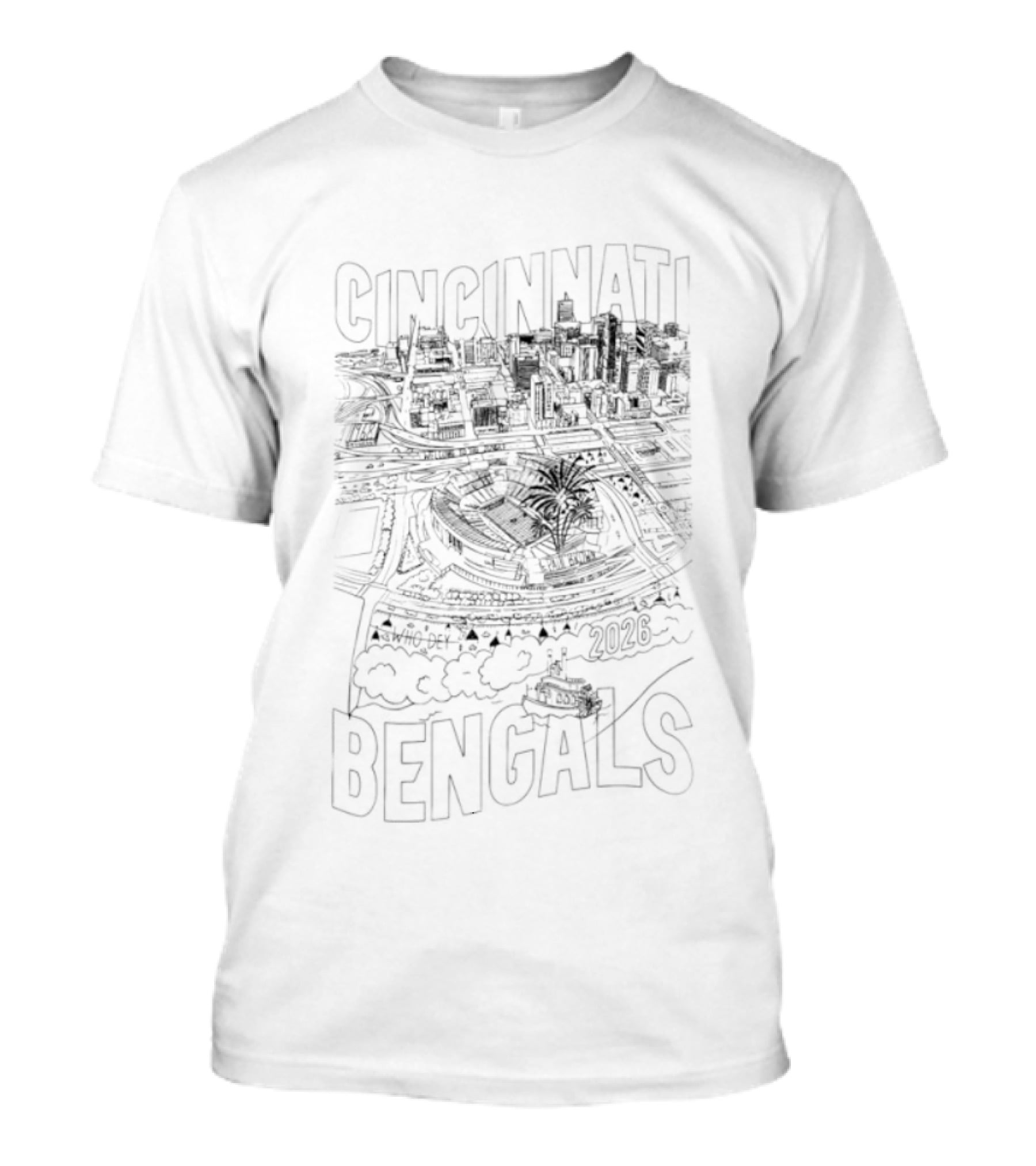 Cincinnati Bengals 2026 Open In Orange Stadium T-Shirt