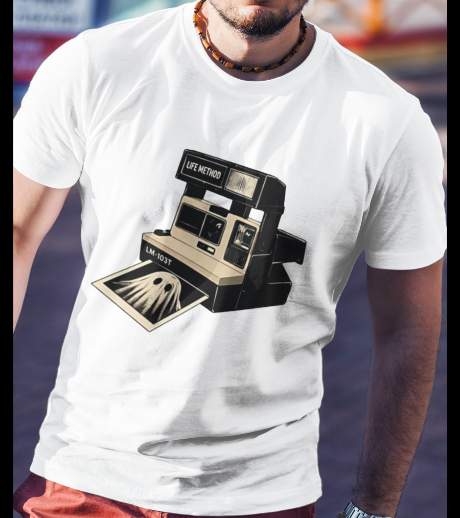 Life Method LM103T Ghost Polaroid Camera Instant Photography Film T-Shirt