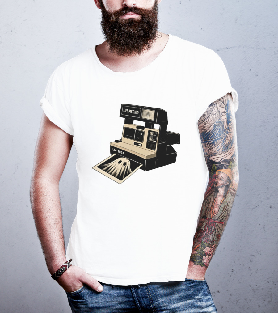 Life Method LM103T Ghost Polaroid Camera Instant Photography Film T-Shirt