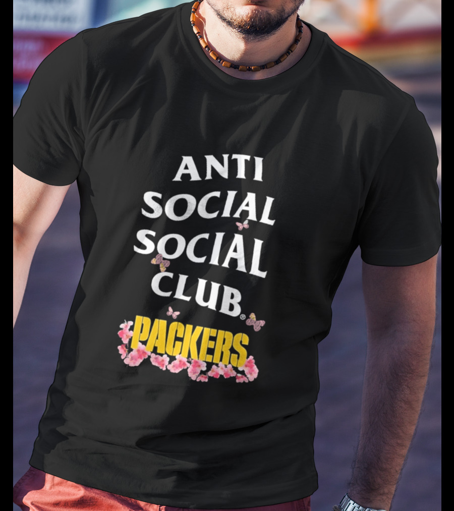Anti Social Social Club Packers Blossom Pink Butterflies T-Shirt