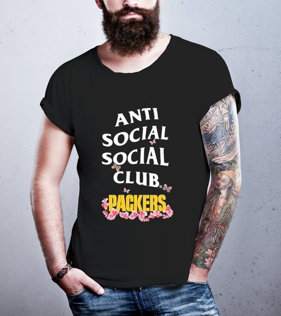 Anti Social Social Club Packers Blossom Pink Butterflies T-Shirt