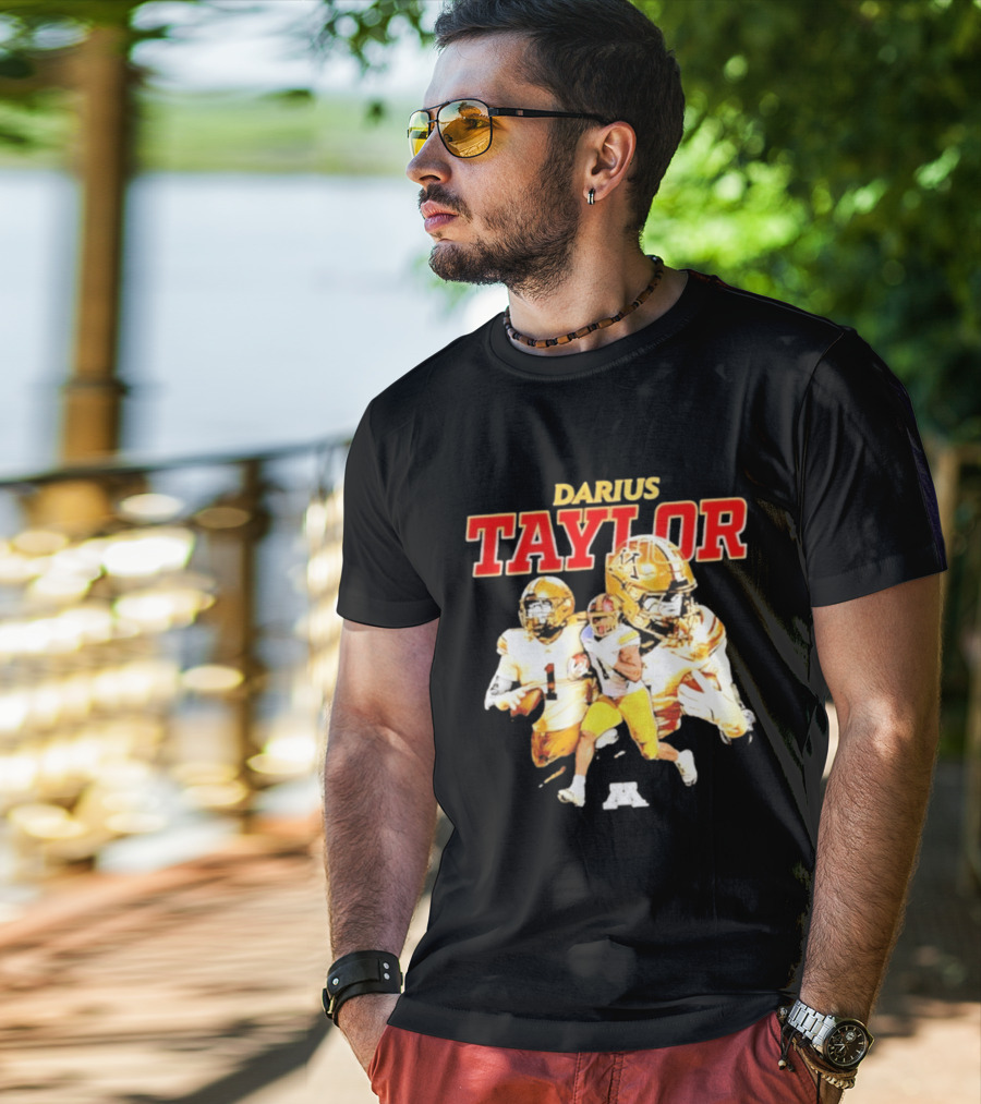 Darius Taylor Minnesota Golden Gophers Football Collage T-Shirt