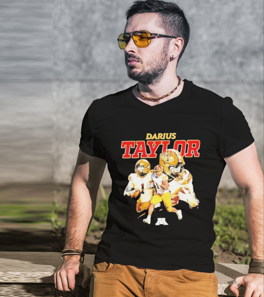 Darius Taylor Minnesota Golden Gophers Football Collage T-Shirt