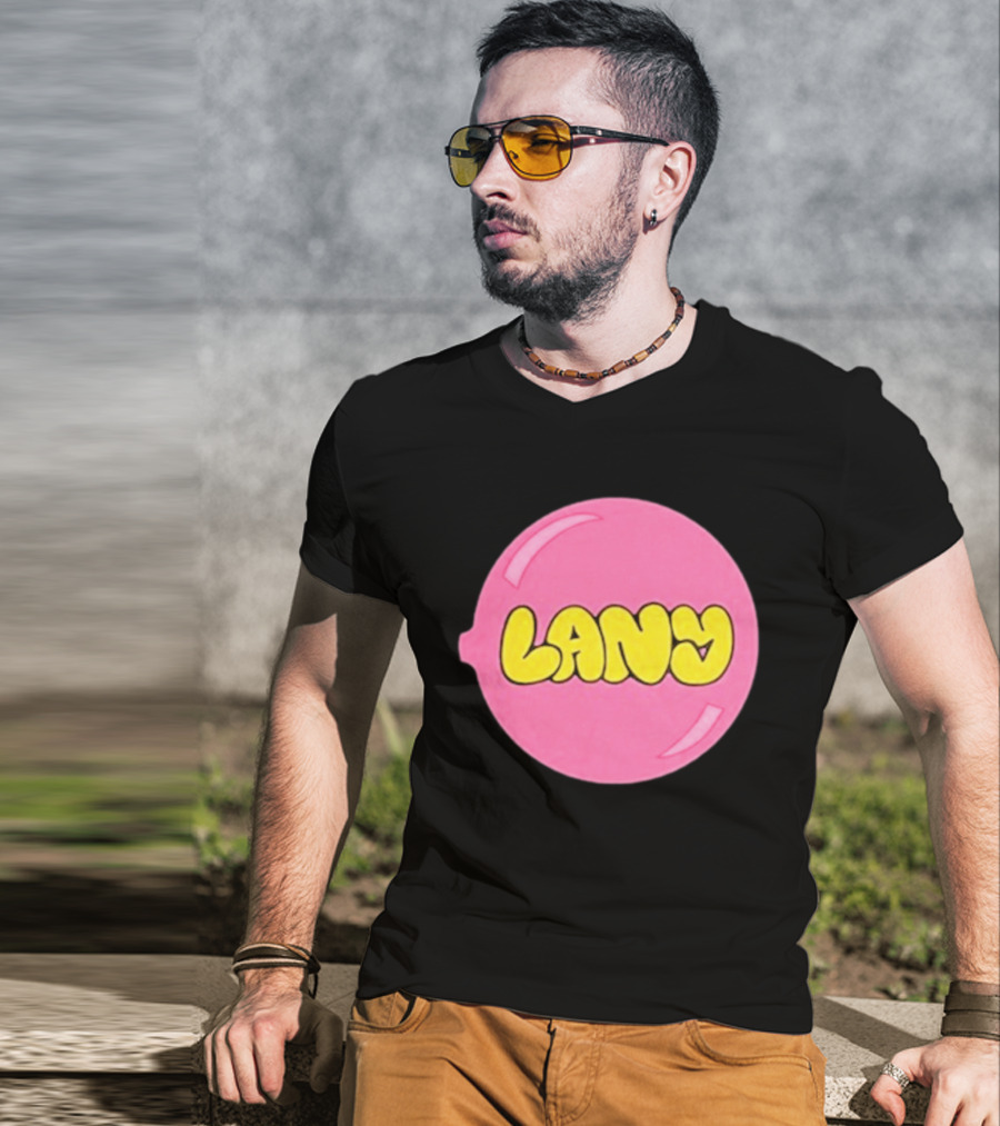 LANY Stuck On You Pink Yellow Bubble T-Shirt