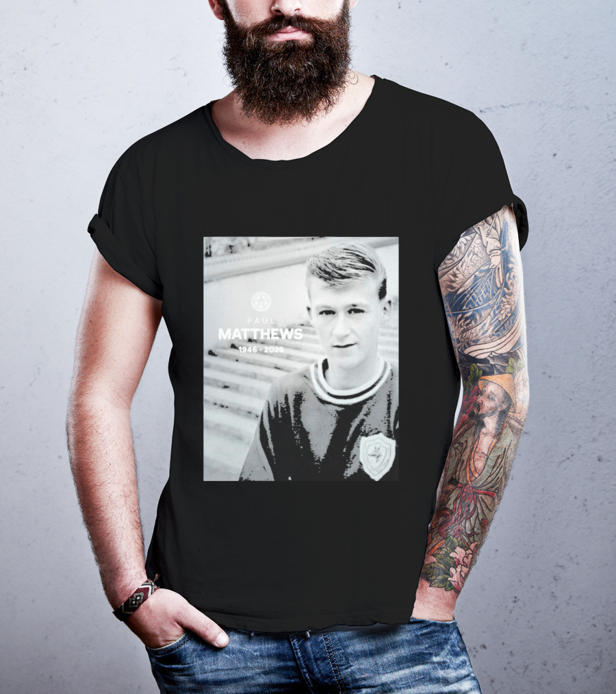 Paul Matthews 1946 2026 Memoriam Soccer Emblem Rugby T-Shirt