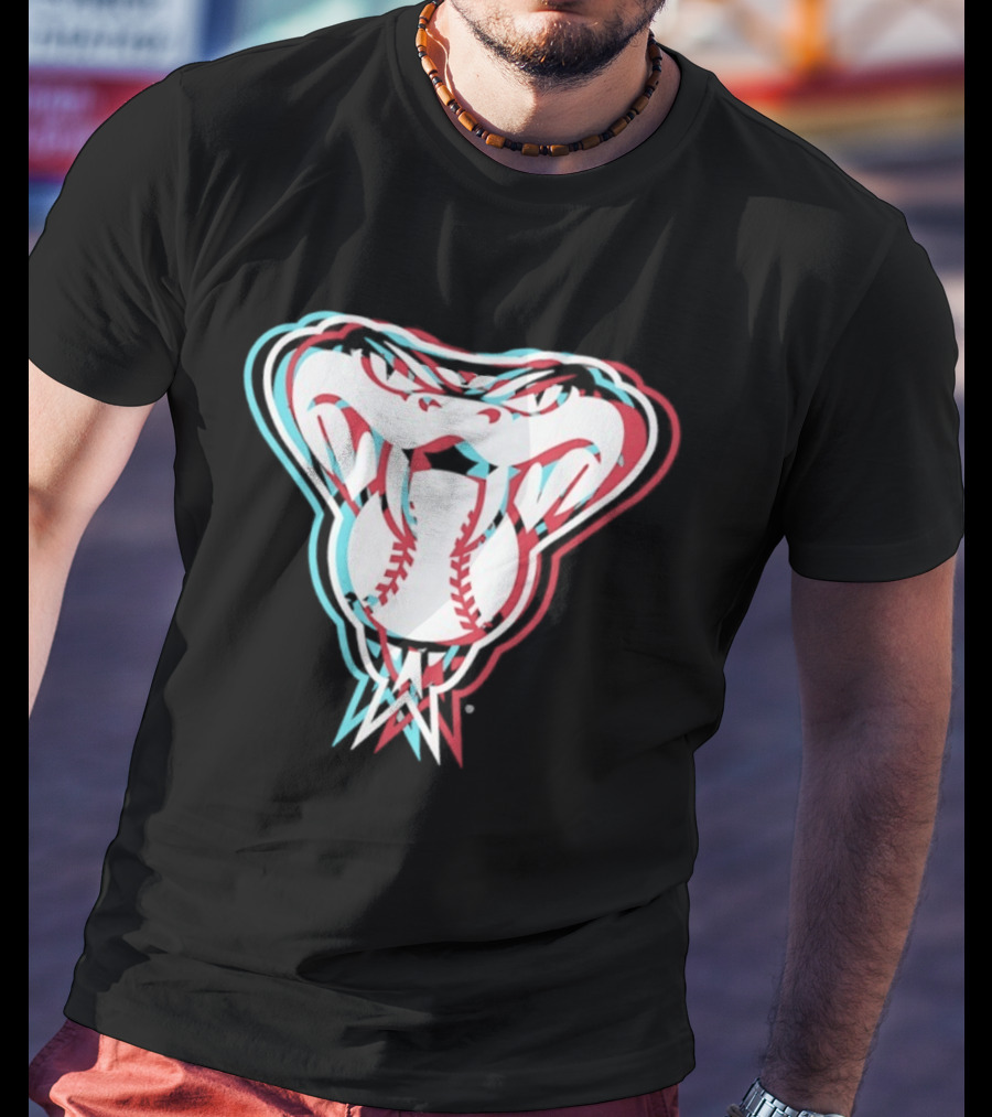 Arizona Diamondbacks Glitch Snake MLB 2026 Season T-Shirt