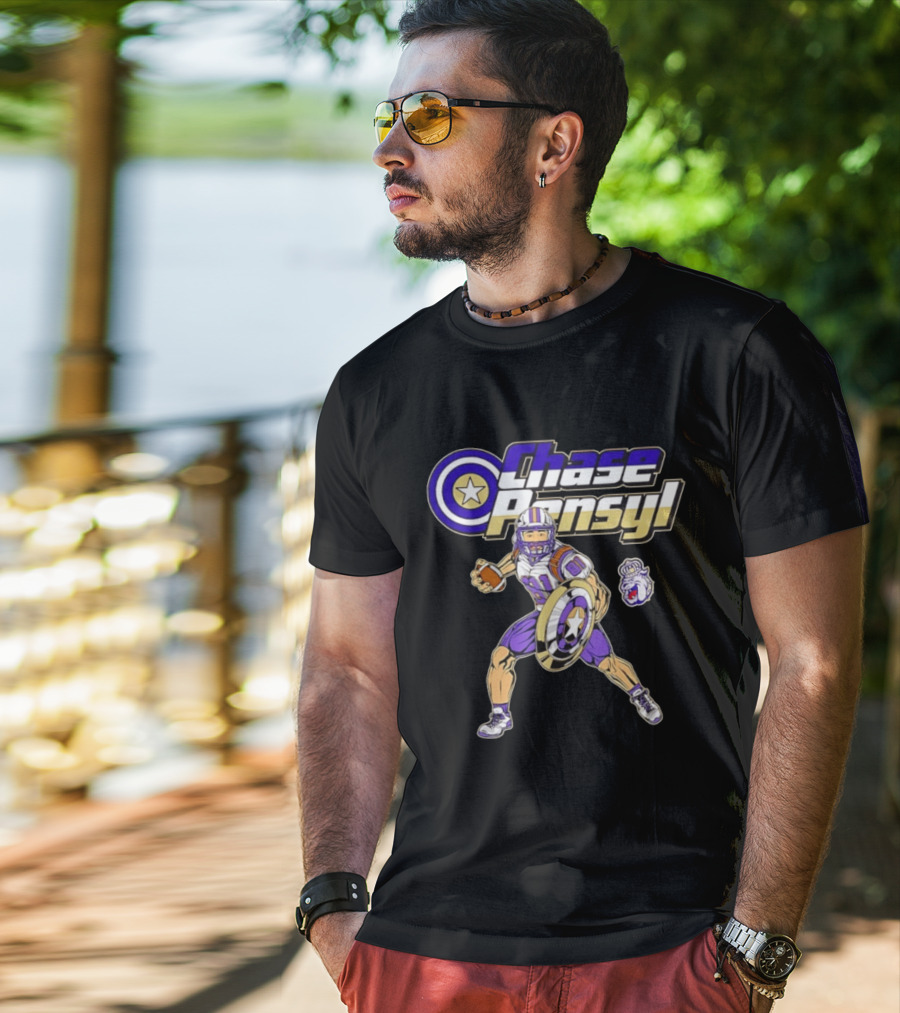 Chase Pensyl James Madison Dukes Football Superhero T-Shirt