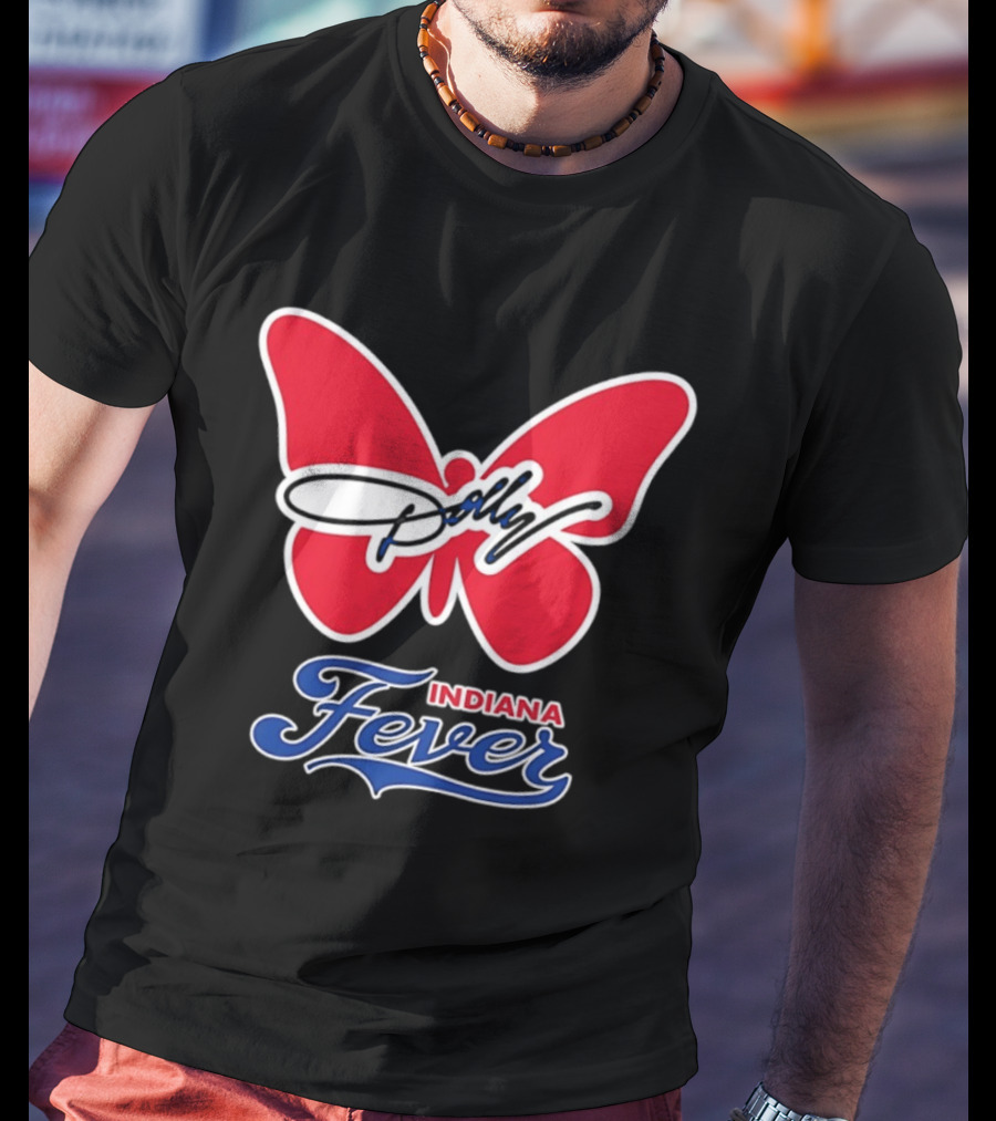 Indiana Fever Women's Basketball Dolly Parton Butterfly Collaboration T-Shirt