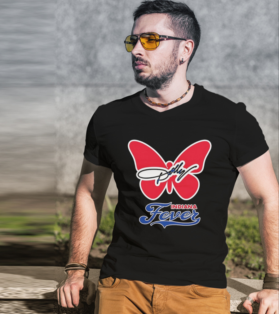 Indiana Fever Women's Basketball Dolly Parton Butterfly Collaboration T-Shirt