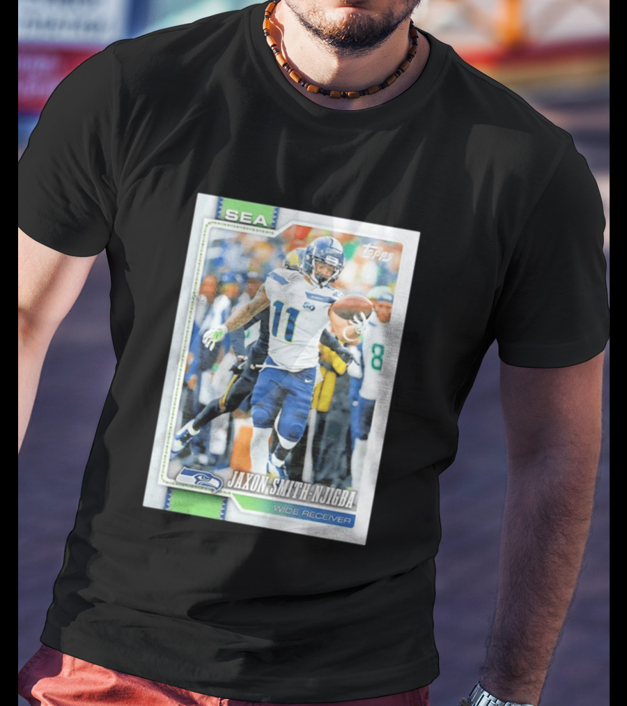 Jaxon Smith Njigba Seattle Seahawks Wide Receiver 2026 Topps Football Card T-Shirt