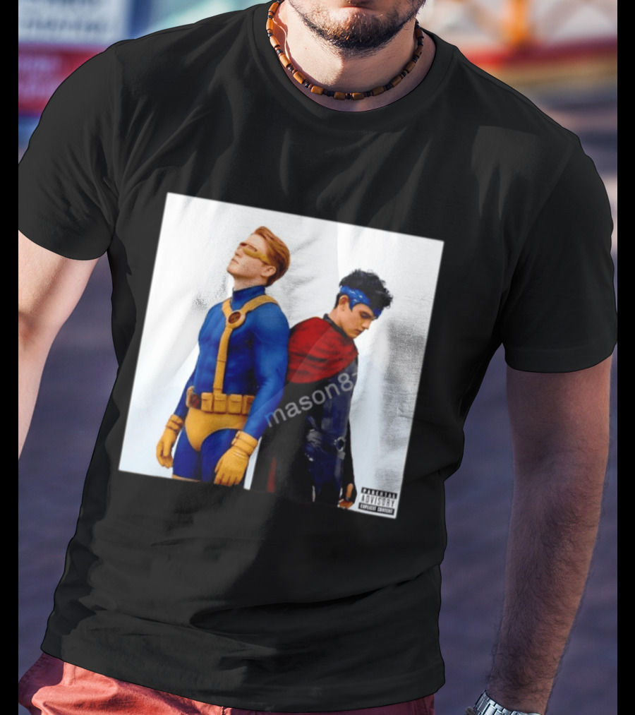 Cyclops And Wiccan Heartstopper X Men Comic Collaboration T-Shirt