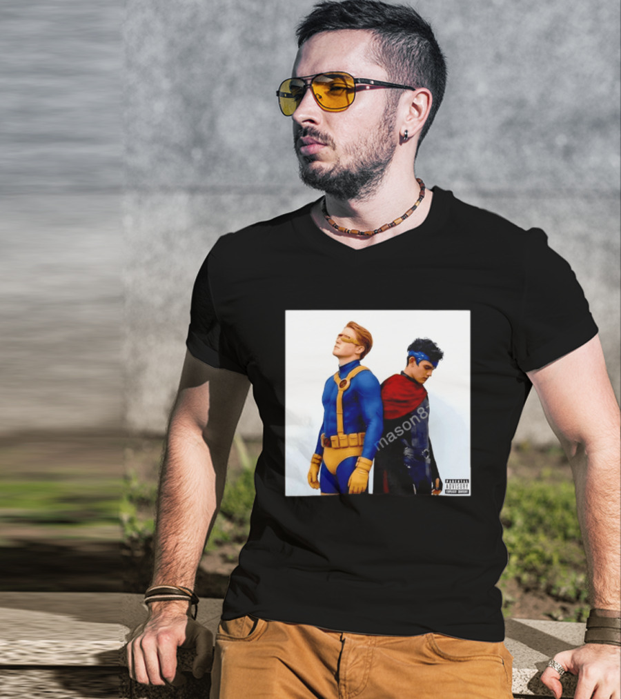 Cyclops And Wiccan Heartstopper X Men Comic Collaboration T-Shirt