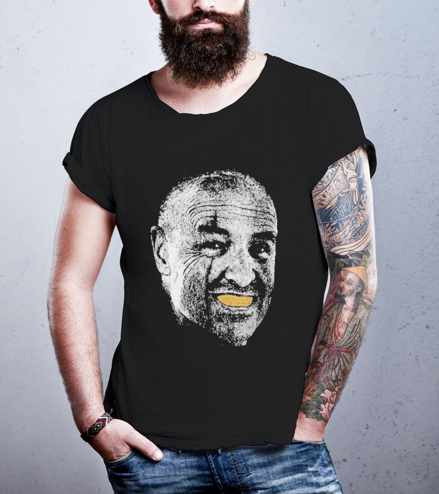 John Locke Lost TV Show Orange Peel Smile Face T-Shirt