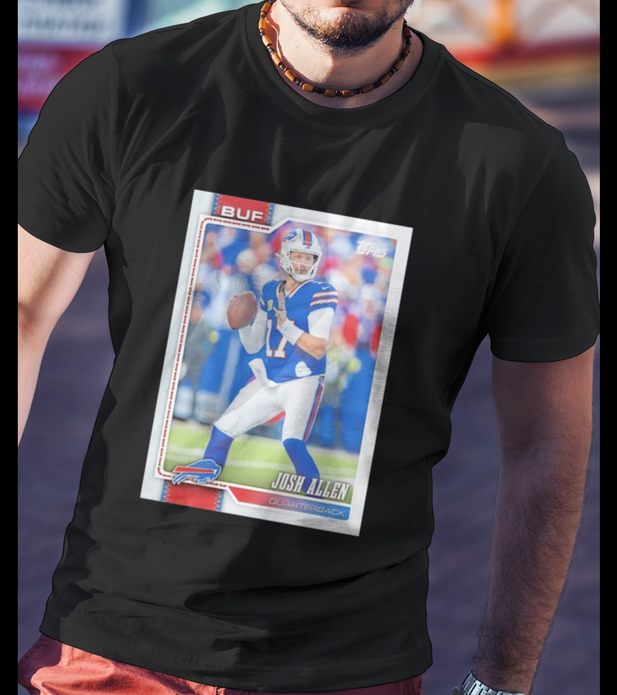 Buffalo Bills Josh Allen Quarterback Topps 2026 T-Shirt