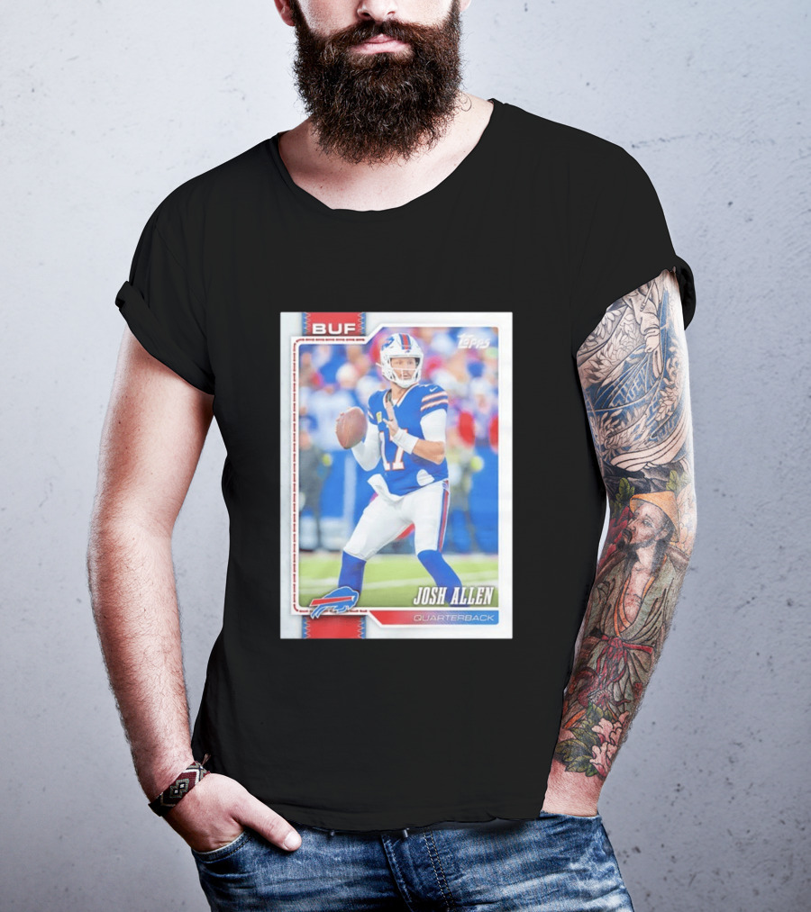 Buffalo Bills Josh Allen Quarterback Topps 2026 T-Shirt